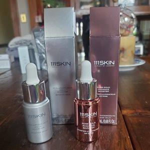 111Skin Hyaluronic Acid Aqua Booster + Rose Gold Radiance Booster, full size NEW